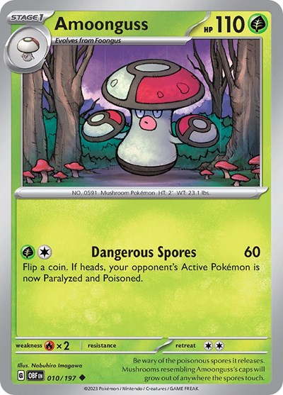 Amoonguss #10 Obsidian Flames