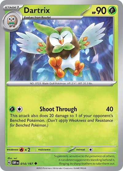 Dartrix #14 Obsidian Flames