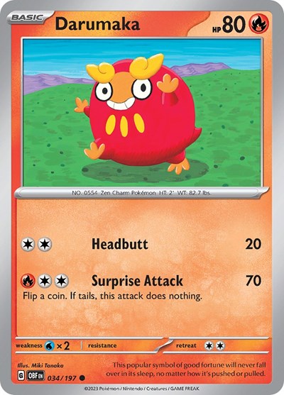 Darumaka #34 Obsidian Flames