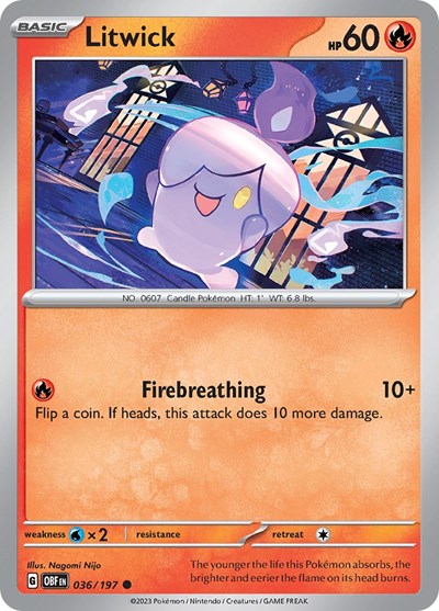 Litwick #36 Obsidian Flames