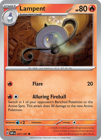 Lampent #37 Obsidian Flames
