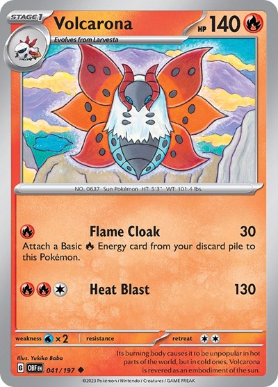 Volcarona #41 Obsidian Flames