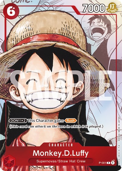 Monkey.D.Luffy (Alternate Art) #P-001 One Piece Promotion Cards