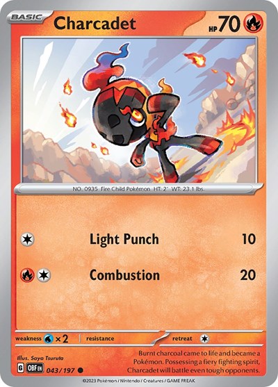 Charcadet #43 Obsidian Flames