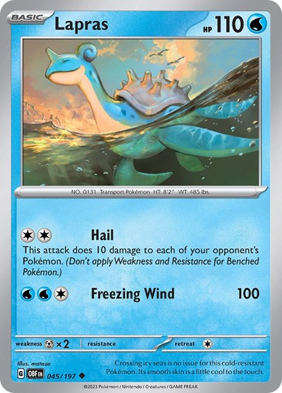 Lapras #45 Obsidian Flames