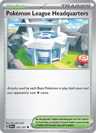 Pokemon League Headquarters #192 Obsidian Flames
