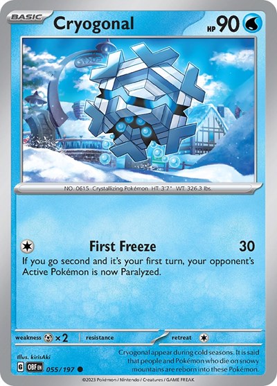 Cryogonal #55 Obsidian Flames