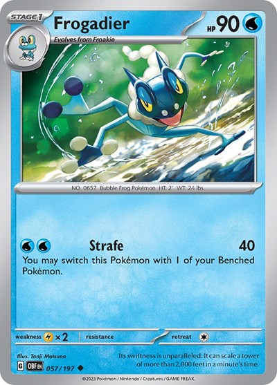 Frogadier #57 Obsidian Flames