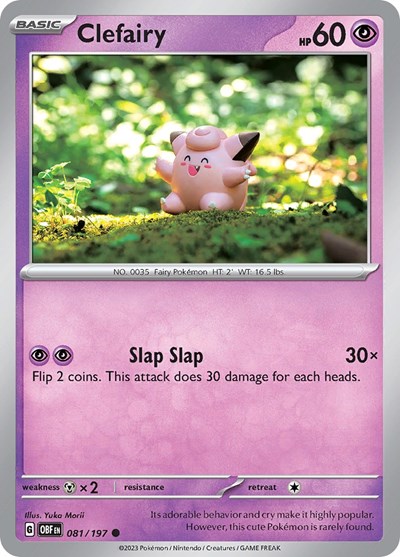 Clefairy #81 Obsidian Flames