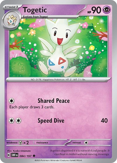 Togetic #84 Obsidian Flames