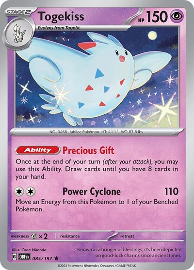 Togekiss #85 Obsidian Flames