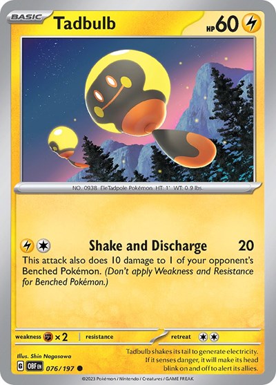 Tadbulb 076/197 #76 Obsidian Flames