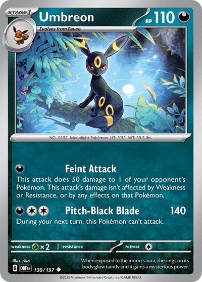 Umbreon #130 Obsidian Flames