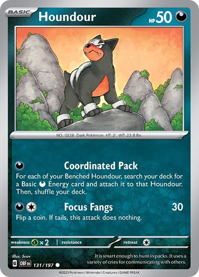Houndour #131 Obsidian Flames