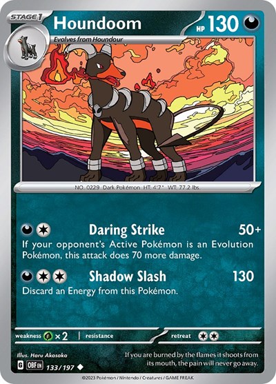 Houndoom #133 Obsidian Flames