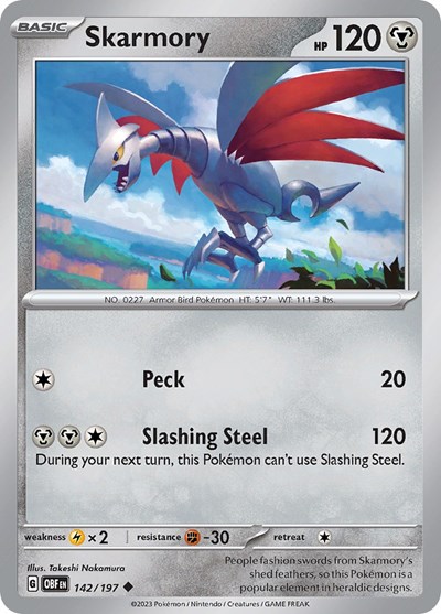 Skarmory #142 Obsidian Flames