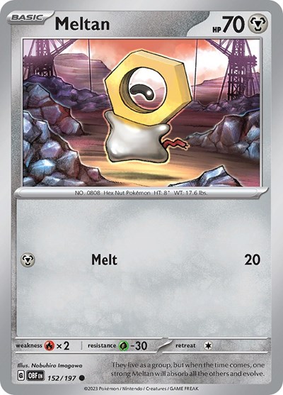 Meltan #152 Obsidian Flames