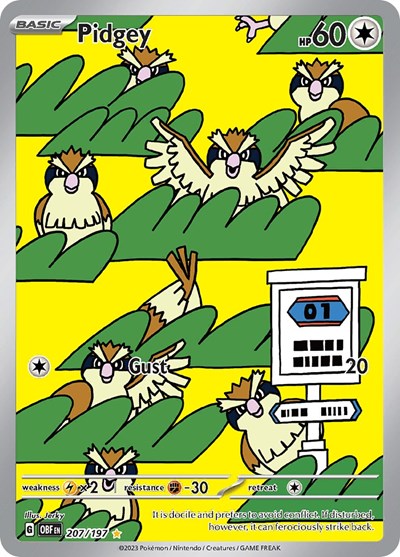 Pidgey #207 Obsidian Flames