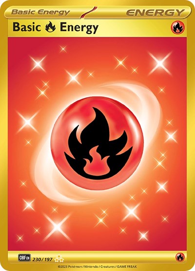Basic Fire Energy #230 Obsidian Flames