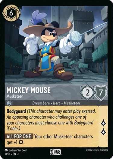 Mickey Mouse - Musketeer #11 Disney Lorcana Promo Cards