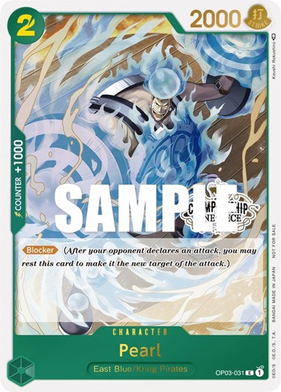Pearl (Store Championship Participation Pack Vol. 2) #OP03-031 One Piece Promotion Cards