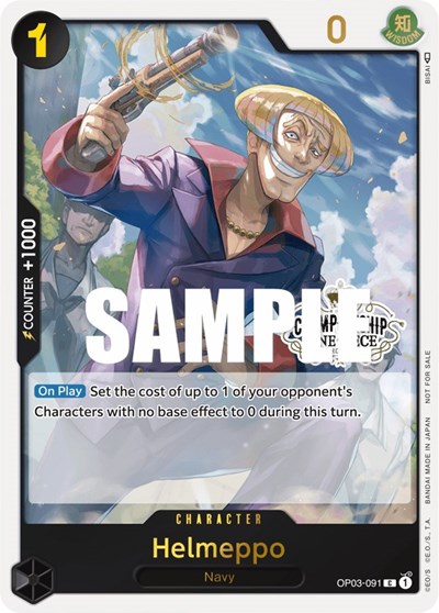 Helmeppo (Store Championship Participation Pack Vol. 2) #OP03-091 One Piece Promotion Cards