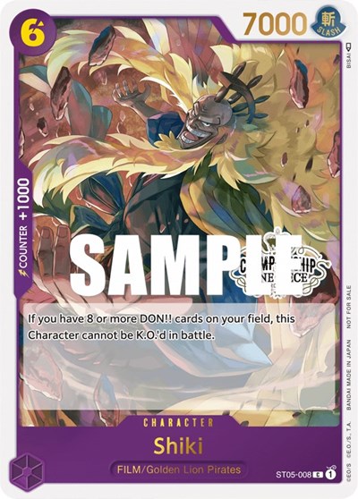 Shiki (Store Championship Participation Pack Vol. 2) #ST05-008 One Piece Promotion Cards