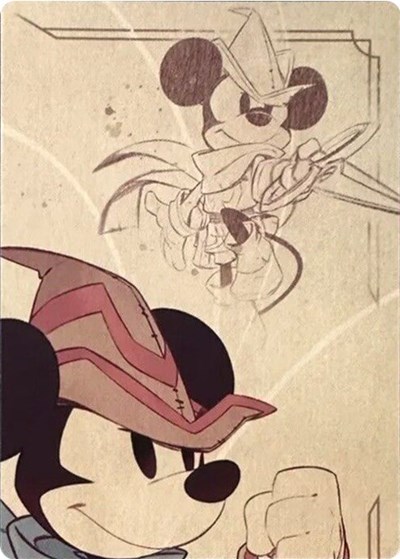 Mickey Mouse - Brave Little Tailor Puzzle Insert (Top Right) #promo The First Chapter