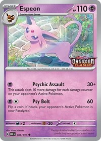 Espeon Miscellaneous Cards & Products #86