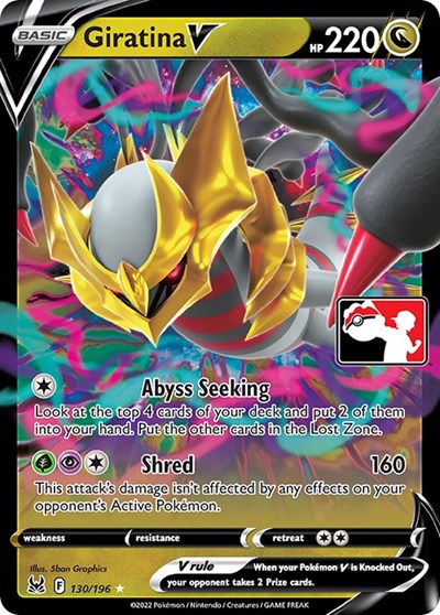Giratina V #130 Prize Pack Series Cards