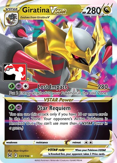 Giratina VSTAR #131 Prize Pack Series Cards