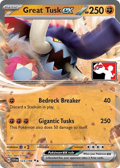 Great Tusk ex #123 Prize Pack Series Cards