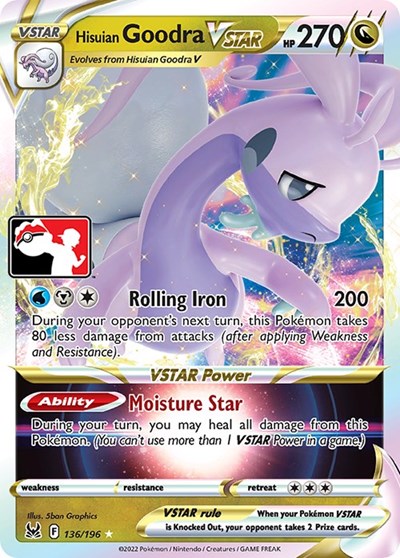 Hisuian Goodra VSTAR #136 Prize Pack Series Cards