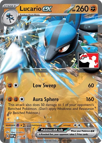 Lucario ex #17 Prize Pack Series Cards