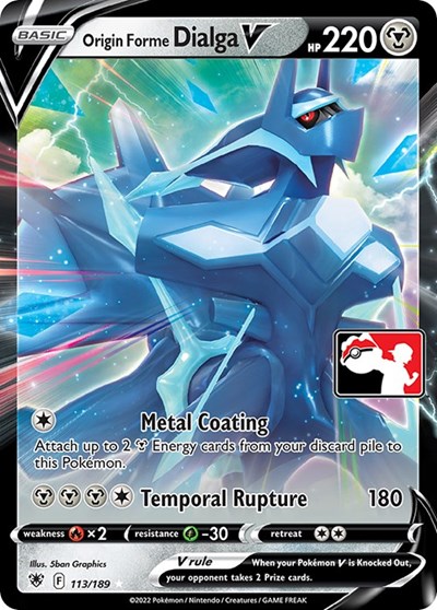 Origin Forme Dialga V #113 Prize Pack Series Cards