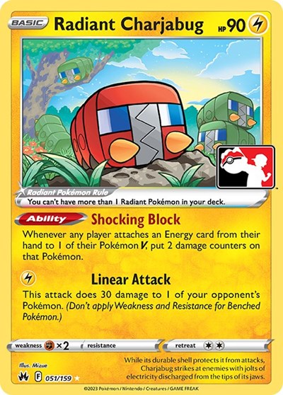 Radiant Charjabug #51 Prize Pack Series Cards