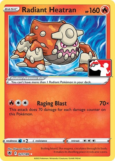 Radiant Heatran #27 Prize Pack Series Cards