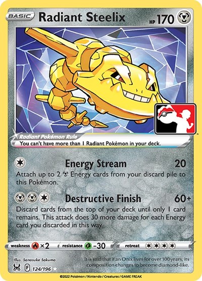 Radiant Steelix #124 Prize Pack Series Cards