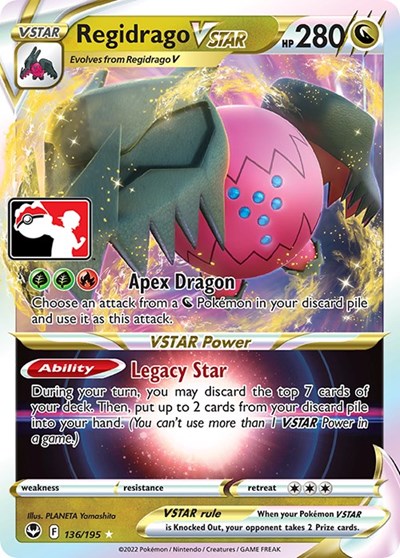 Regidrago VSTAR #136 Prize Pack Series Cards