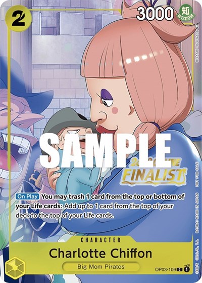 Charlotte Chiffon (Online Regional 2023) [Finalist] #OP03-109 One Piece Promotion Cards