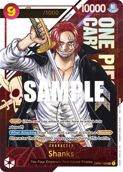 Shanks (Championship 2023) [Serial Number] #OP01-120 One Piece Promotion Cards
