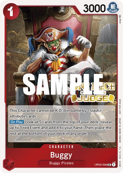 Buggy (Judge Pack Vol. 2) #OP03-008 One Piece Promotion Cards