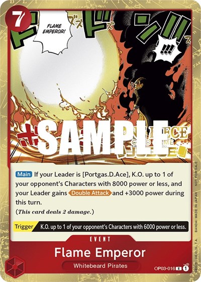 Flame Emperor (Judge Pack Vol. 2) #OP03-016 One Piece Promotion Cards