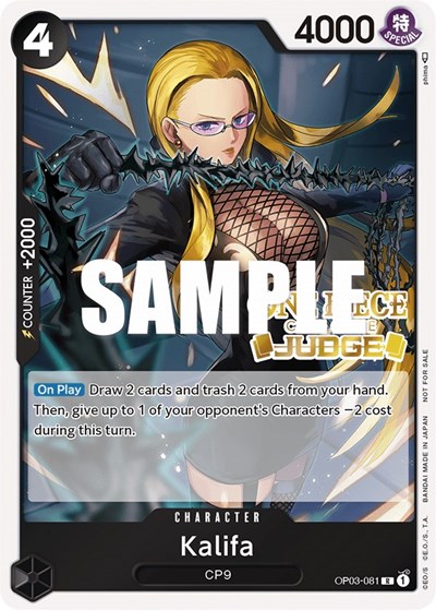 Kalifa (Judge Pack Vol. 2) #OP03-081 One Piece Promotion Cards