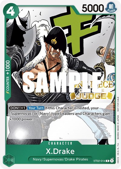 X.Drake (Judge Pack Vol. 2) #ST02-014 One Piece Promotion Cards