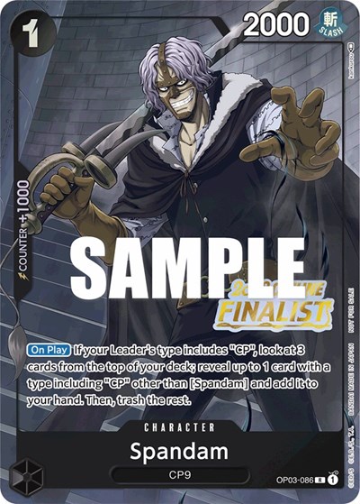 Spandam (Offline Regional 2023) [Finalist] #OP03-086 One Piece Promotion Cards