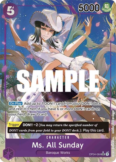 Ms. All Sunday (Alternate Art) #OP04-064 Kingdoms of Intrigue