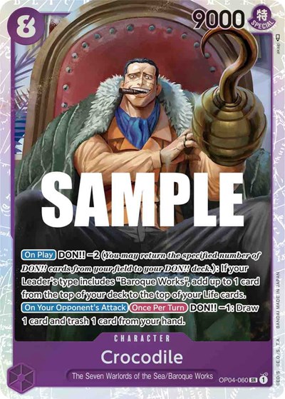 Crocodile #OP04-060 Kingdoms of Intrigue