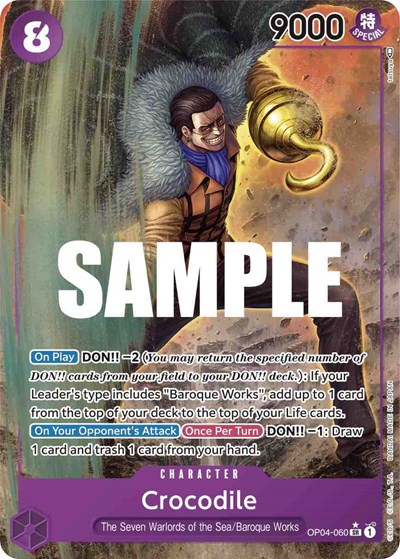 Crocodile (Alternate Art) #OP04-060 Kingdoms of Intrigue
