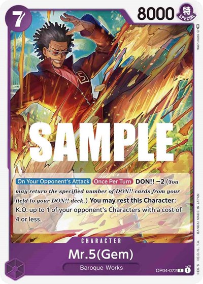 Mr.5 (Gem) #OP04-072 Kingdoms of Intrigue